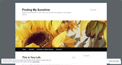 Desktop Screenshot of findingmysunshine.net